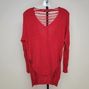 Revamped Distressed Long  Sweater